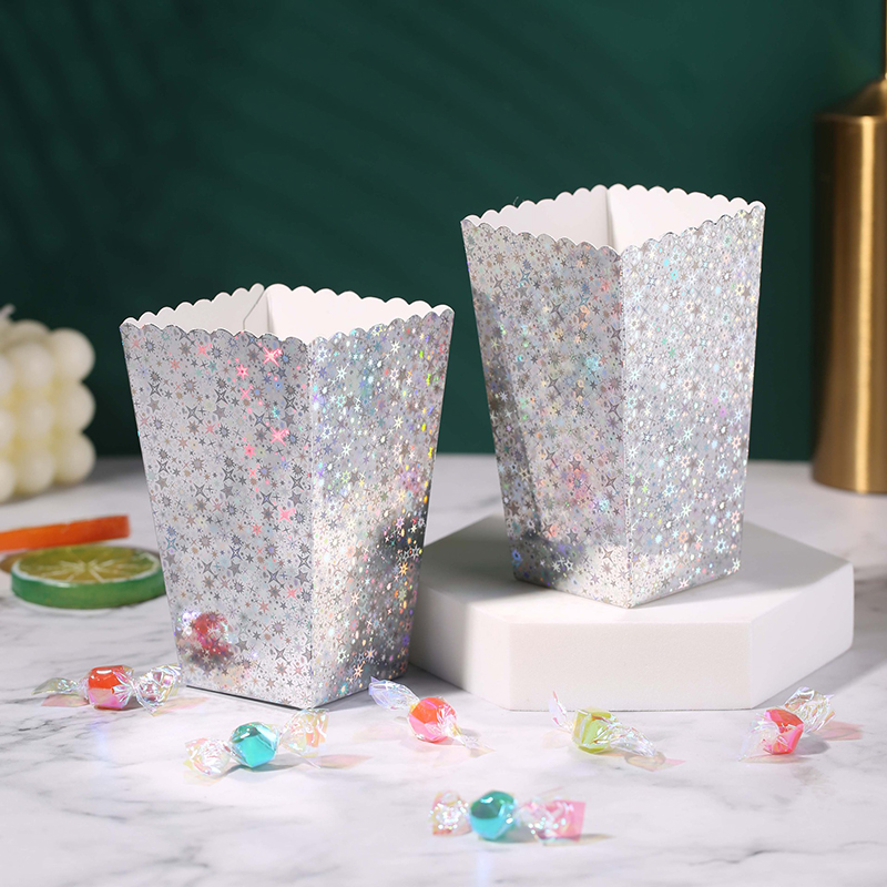 Food Snacks For Christmas - 25/50cs Cartoon Paper Candy Gift Popcorn