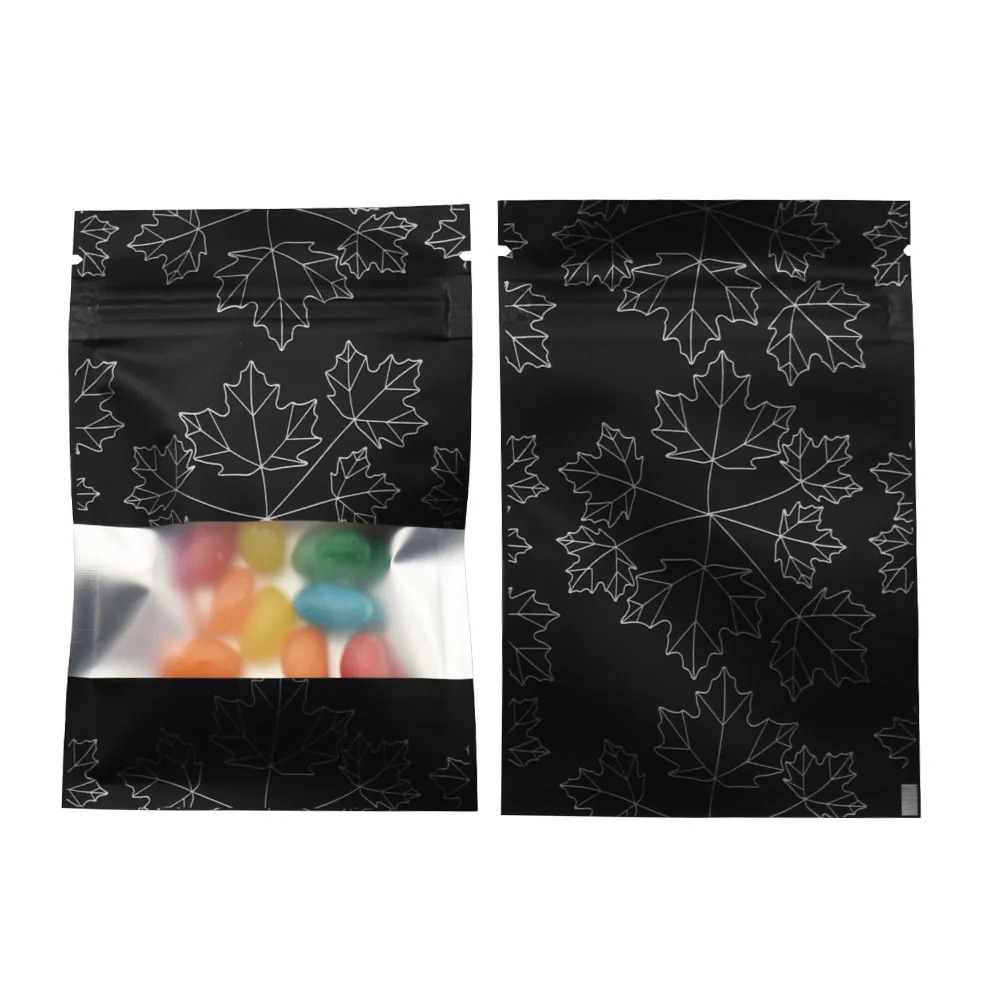 Food Snacks For Christmas - 100Pcs Zip Lock Mylar Foil Bag