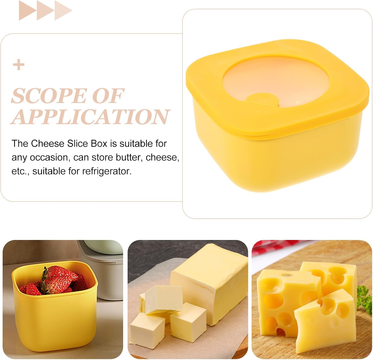 4.7 * 2.5'' Sliced Cheese Cont - đánh giá và giá Yellow Food Snacks