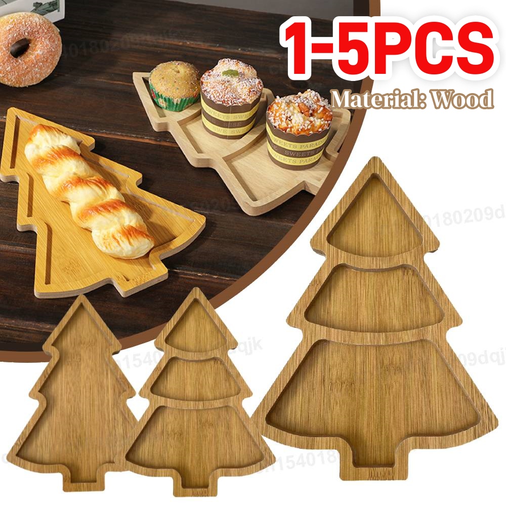 Wooden Christmas Tree Plate Tr - đánh giá và giá Food Snacks For Christmas