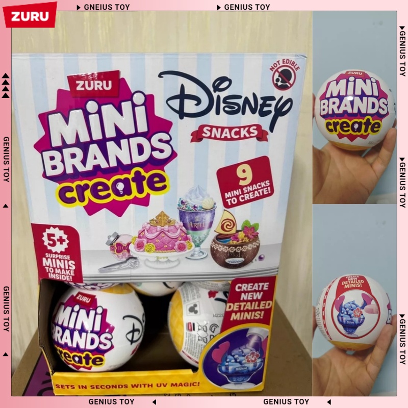 ZURU Mini Brands Create Disney - đánh giá và giá Food Snacks Brands