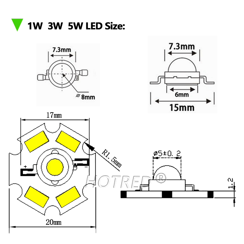 Bộ 50 Cao Cấp LED Chip COB 1W  - đánh giá và giá Yellow Food Snacks