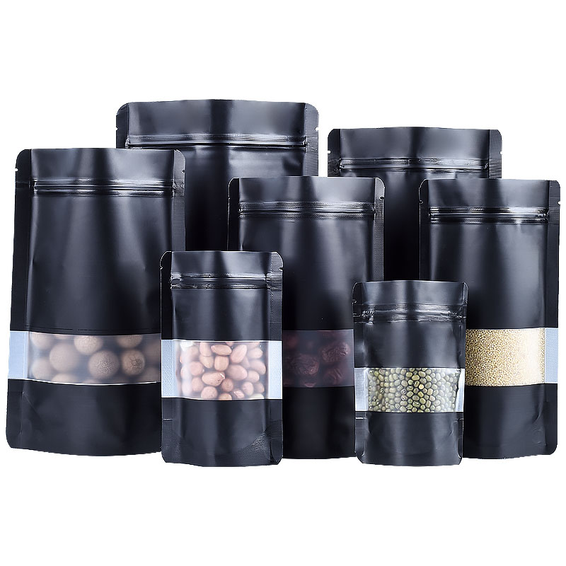 100PCS Stand-up Matte Black Al - đánh giá và giá Food Snacks For Christmas