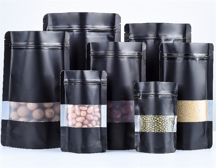 100PCS Stand-up Matte Black Al - đánh giá và giá Food Snacks For Christmas