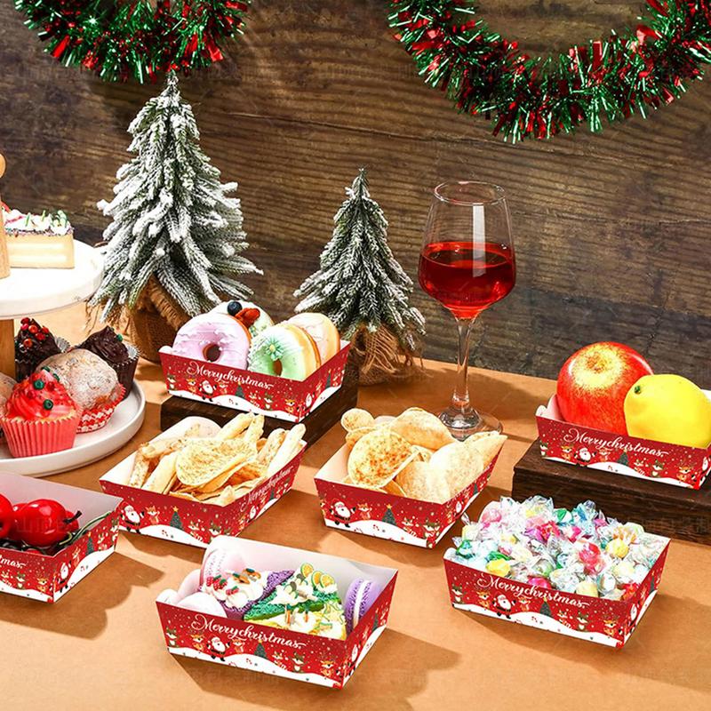 Christmas Paper Food Tray Chri - đánh giá và giá Food Snacks For Christmas