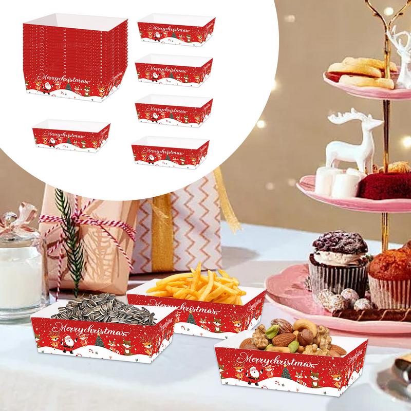 Christmas Paper Food Tray Chri - đánh giá và giá Food Snacks For Christmas