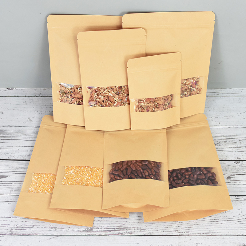 20/50pcs Kraft Paper Zip Lock  - đánh giá và giá Food Snacks For Christmas