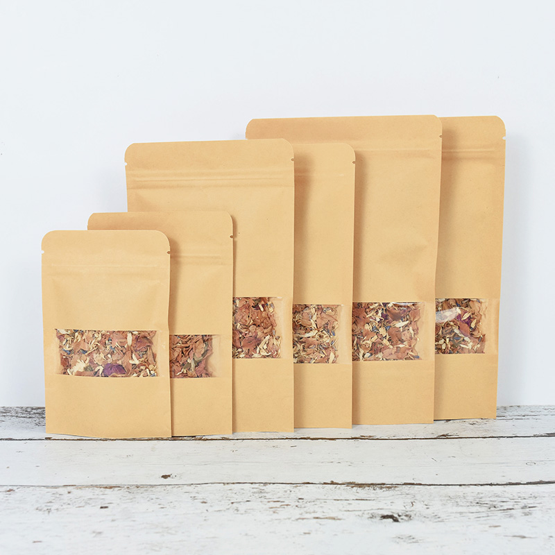 20/50pcs Kraft Paper Zip Lock  - đánh giá và giá Food Snacks For Christmas