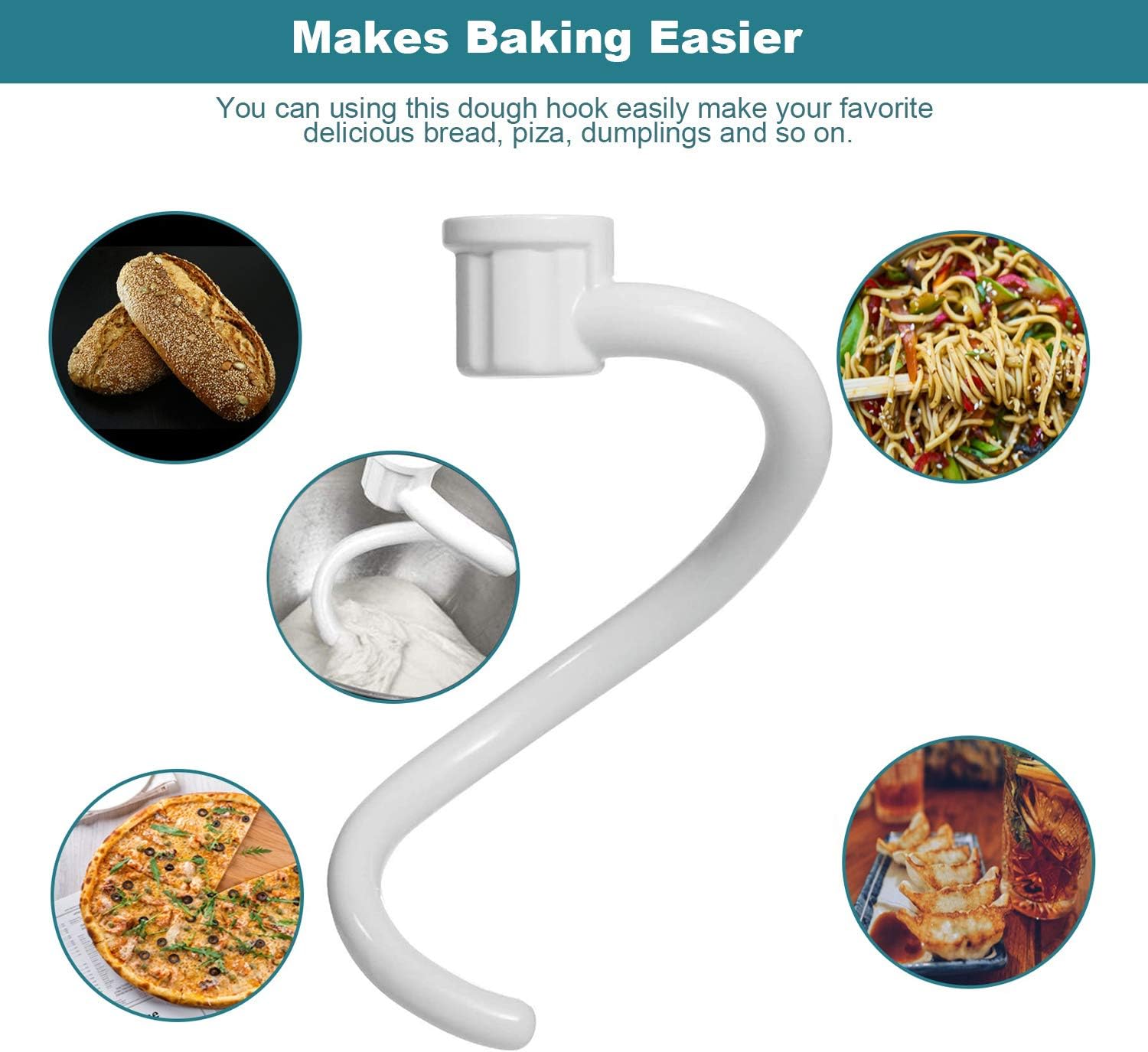 Coated Spiral Dough Hook for K - đánh giá và giá Kitchenaid Mixer Pro 600
