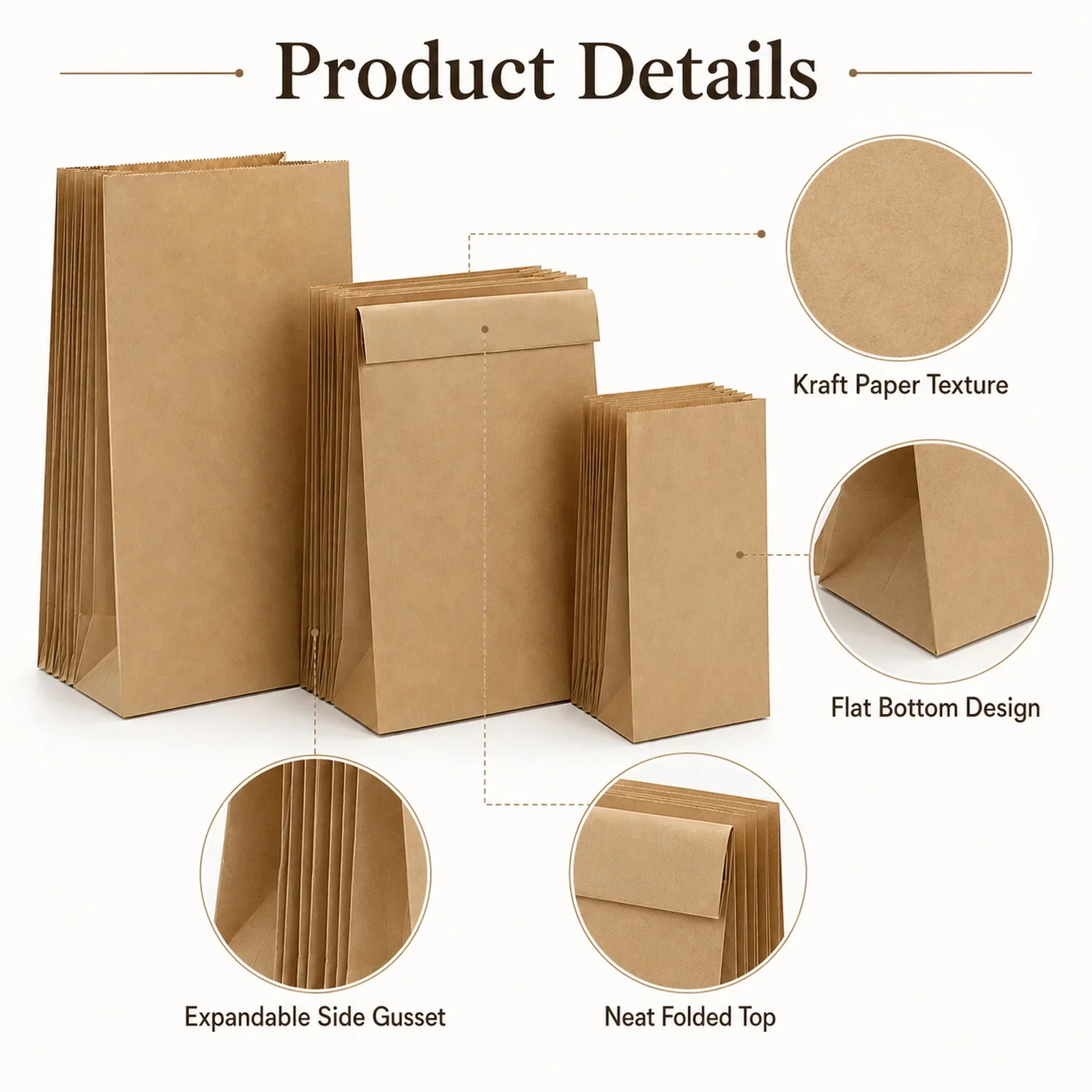10-30Pcs Small Brown Kraft Pap - đánh giá và giá Food Snacks For Christmas
