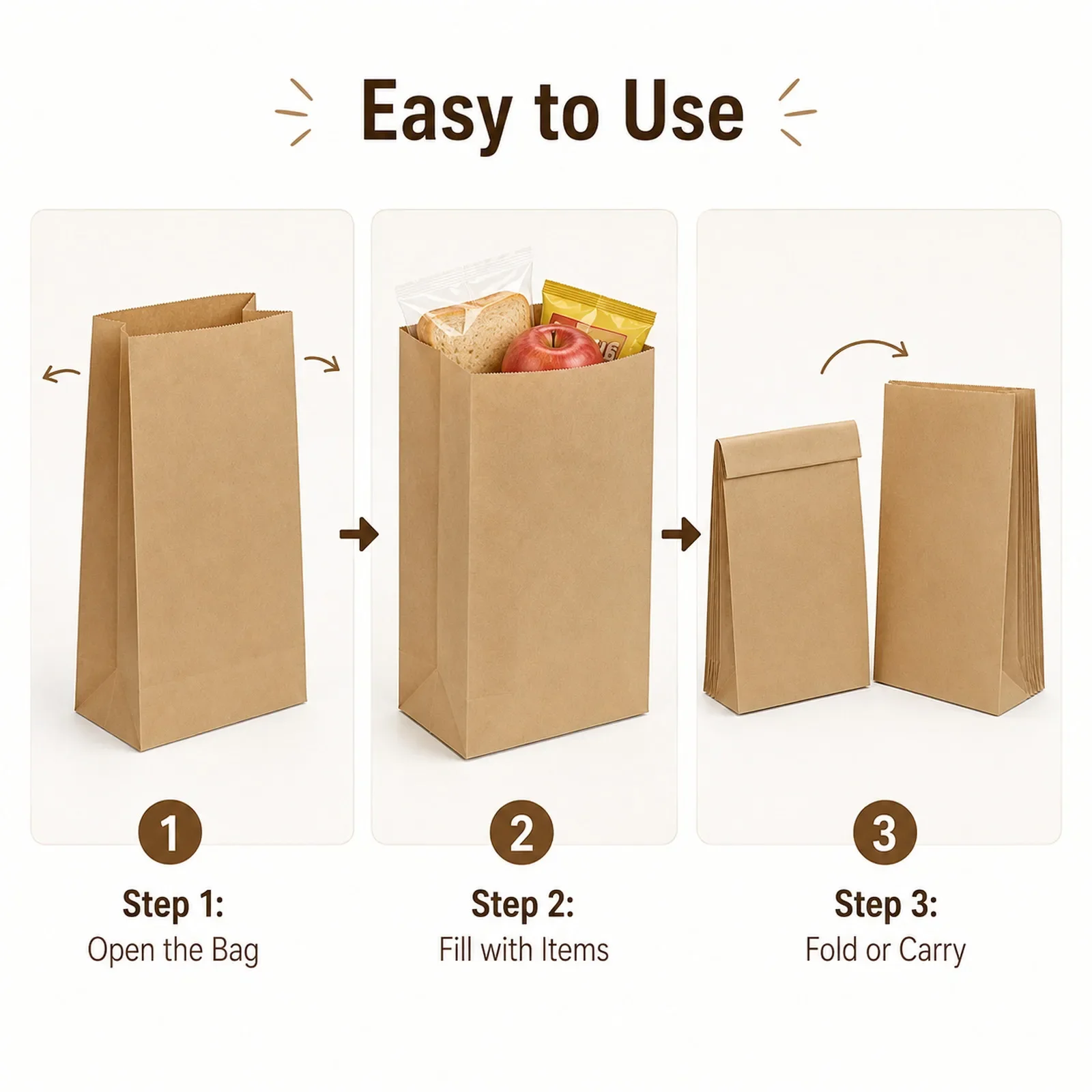 10-30Pcs Small Brown Kraft Pap - đánh giá và giá Food Snacks For Christmas