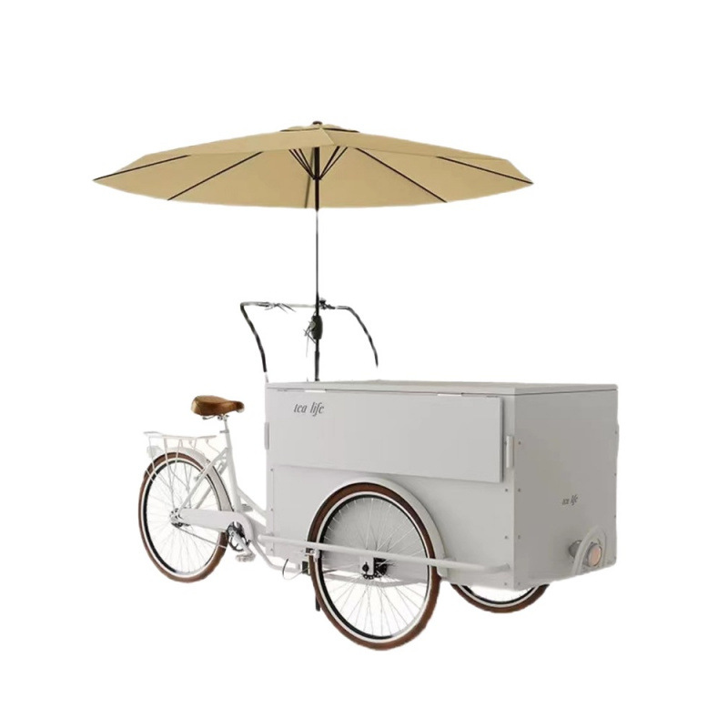 Human three-wheeled stall car  - đánh giá và giá Food Snacks Brands