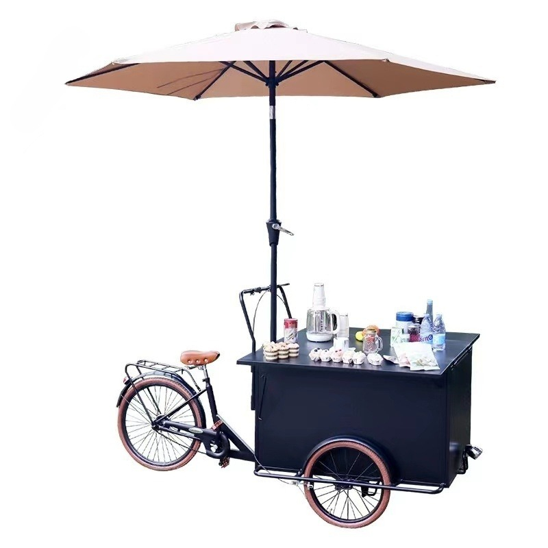 Human three-wheeled stall car  - đánh giá và giá Food Snacks Brands